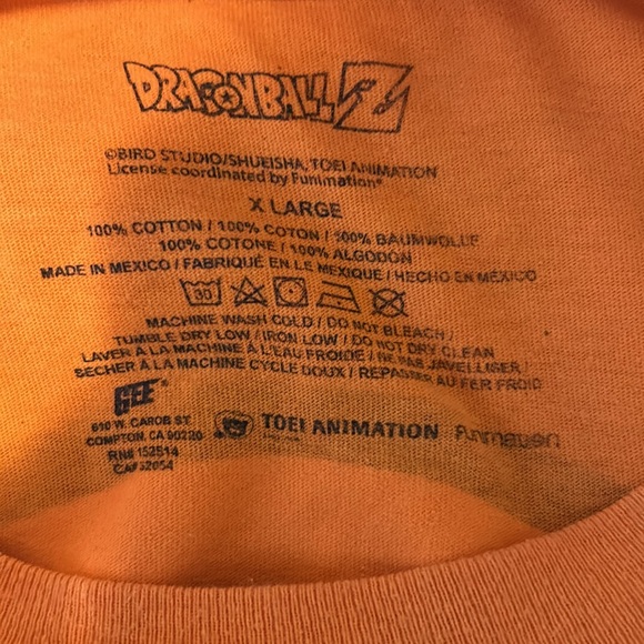 Dragon Ball Z Son Goku Symbol T-shirt size XL. Front and back Graphics - Picture 5 of 5